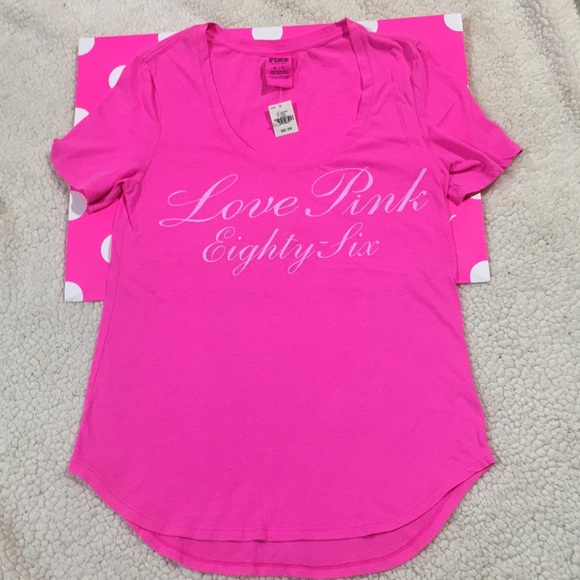PINK Victoria's Secret | Tops | New Victorias Secret Pink Tee Shirt ...